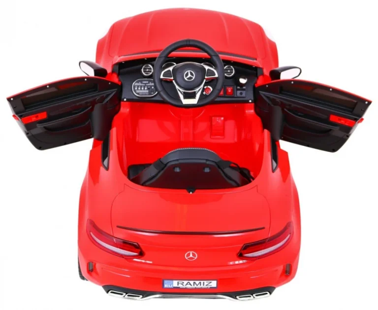 Mercedes Benz C63 Amg Za Djecu Crveni + Daljinski Upravljač + Sigurnosni Pojasevi U 5, Crvena 8