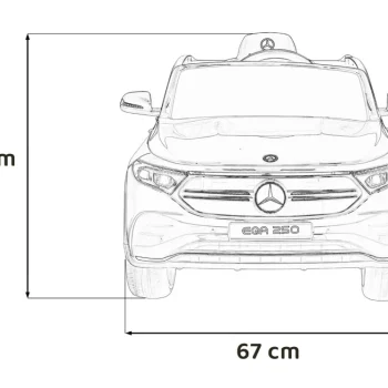 Mercedes Benz Eqa 250 Vozilo Na Akumulator, Crveno 4