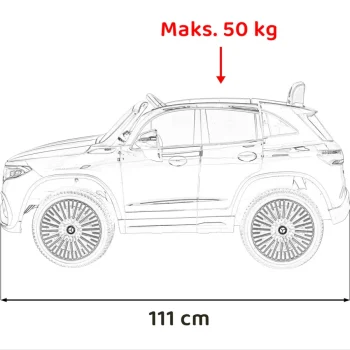 Mercedes Benz Eqa 250 Vozilo Na Akumulator, Crveno 6