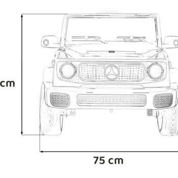 Mercedes Benz Eqg Bijelo Vozilo Auto Na Akumulator 2