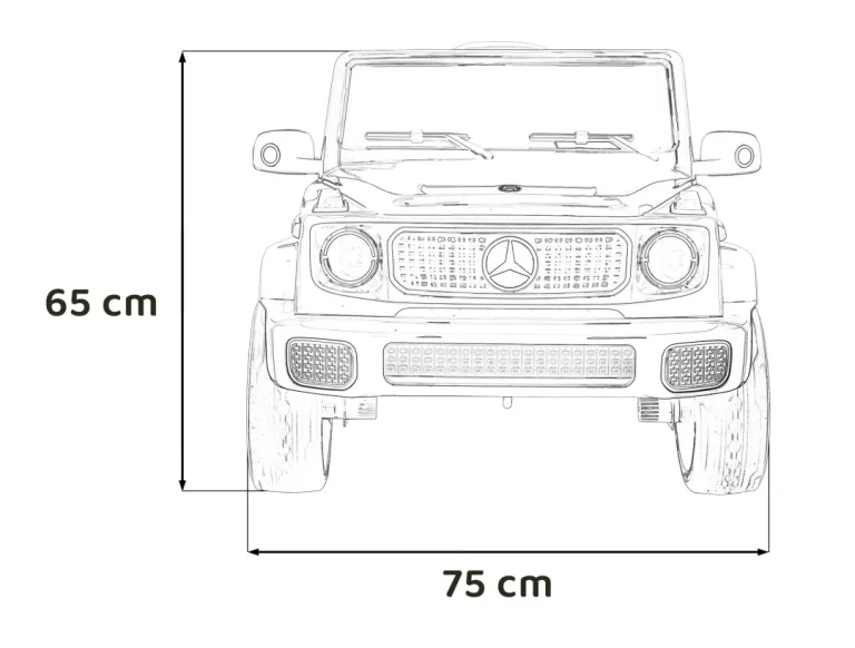 Mercedes Benz Eqg Bijelo Vozilo Auto Na Akumulator 2