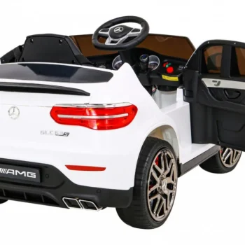 Mercedes Benz Glc63s Za Djecu, Bijeli Suv + Daljinski Upravljač + 4x4 Pogon, Bijela 10