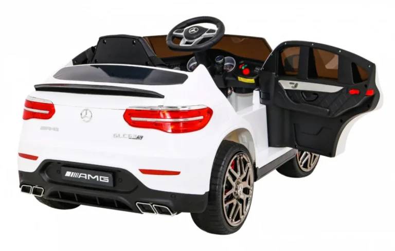 Mercedes Benz Glc63s Za Djecu, Bijeli Suv + Daljinski Upravljač + 4x4 Pogon, Bijela 10