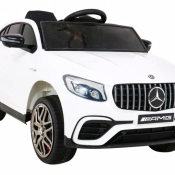 Mercedes Benz Glc63s Za Djecu, Bijeli Suv + Daljinski Upravljač + 4x4 Pogon, Bijela 11