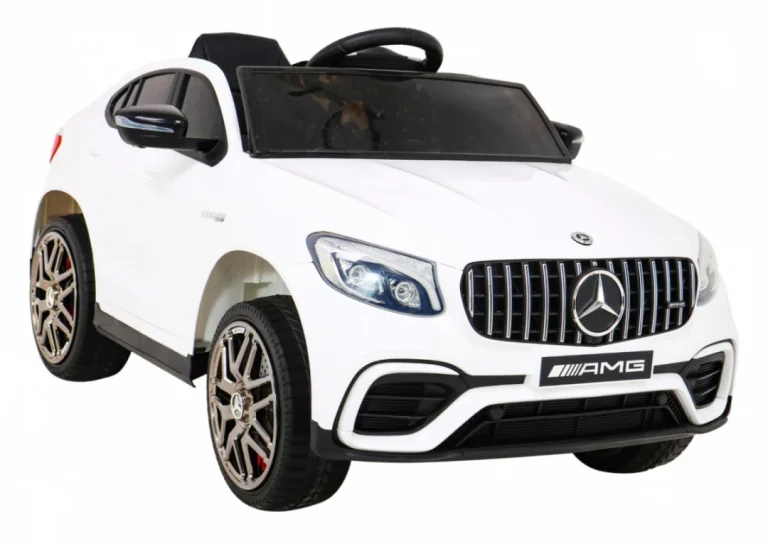 Mercedes Benz Glc63s Za Djecu, Bijeli Suv + Daljinski Upravljač + 4x4 Pogon, Bijela 11
