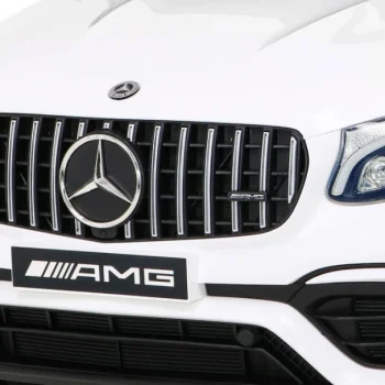 Mercedes Benz Glc63s Za Djecu, Bijeli Suv + Daljinski Upravljač + 4x4 Pogon, Bijela 12
