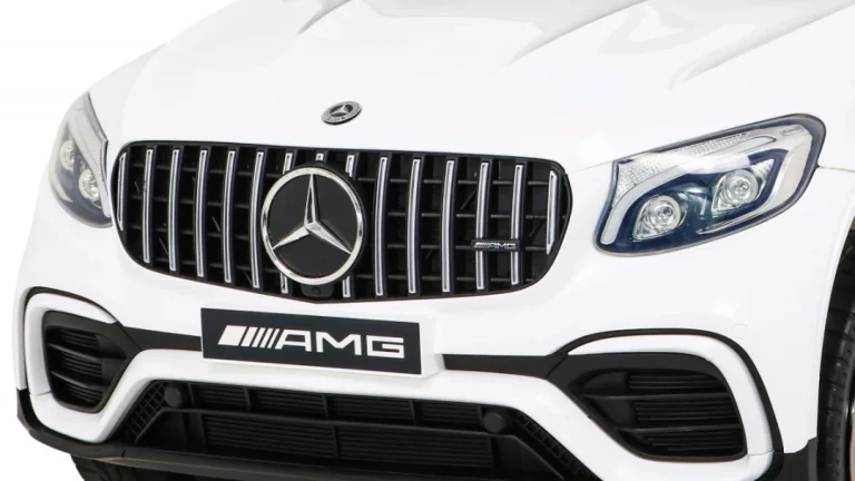 Mercedes Benz Glc63s Za Djecu, Bijeli Suv + Daljinski Upravljač + 4x4 Pogon, Bijela 12