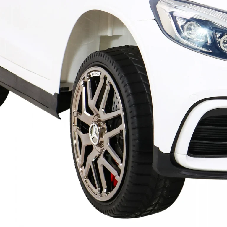 Mercedes Benz Glc63s Za Djecu, Bijeli Suv + Daljinski Upravljač + 4x4 Pogon, Bijela 14