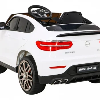 Mercedes Benz Glc63s Za Djecu, Bijeli Suv + Daljinski Upravljač + 4x4 Pogon, Bijela 5