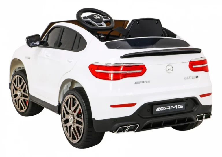 Mercedes Benz Glc63s Za Djecu, Bijeli Suv + Daljinski Upravljač + 4x4 Pogon, Bijela 5