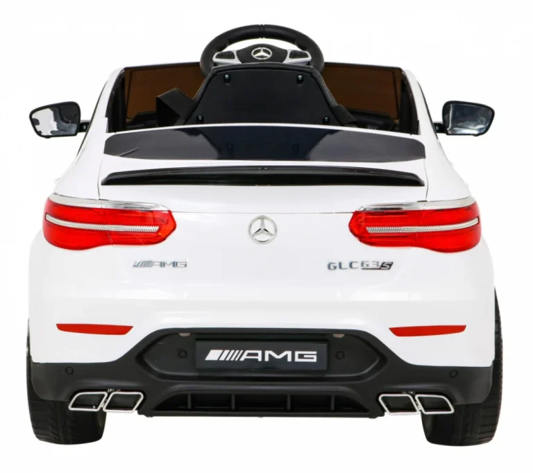 Mercedes Benz Glc63s Za Djecu, Bijeli Suv + Daljinski Upravljač + 4x4 Pogon, Bijela 6
