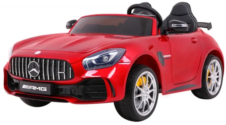 Mercedes Benz Gt R Za Djecu Crvena Boja + 4x4 Pogon + Ventilacijski Otvor + Daljinski Upravljač 1