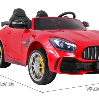 Mercedes Benz Gt R Za Djecu Crvena Boja + 4x4 Pogon + Ventilacijski Otvor + Daljinski Upravljač 2