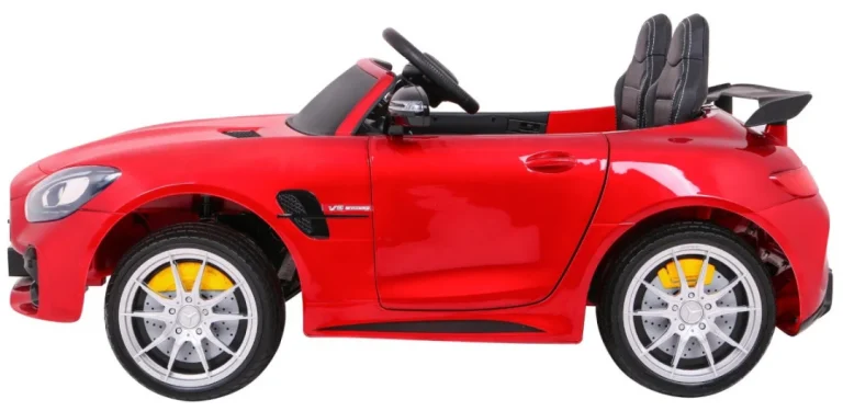 Mercedes Benz Gt R Za Djecu Crvena Boja + 4x4 Pogon + Ventilacijski Otvor + Daljinski Upravljač 4