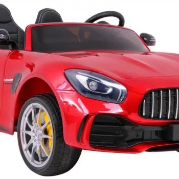 Mercedes Benz Gt R Za Djecu Crvena Boja + 4x4 Pogon + Ventilacijski Otvor + Daljinski Upravljač 6