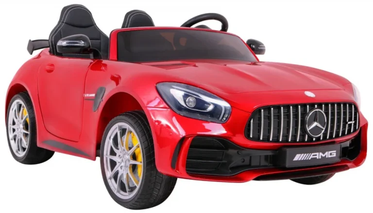 Mercedes Benz Gt R Za Djecu Crvena Boja + 4x4 Pogon + Ventilacijski Otvor + Daljinski Upravljač 6