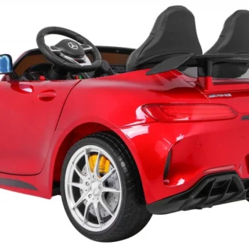 Mercedes Benz Gt R Za Djecu Crvena Boja + 4x4 Pogon + Ventilacijski Otvor + Daljinski Upravljač 7