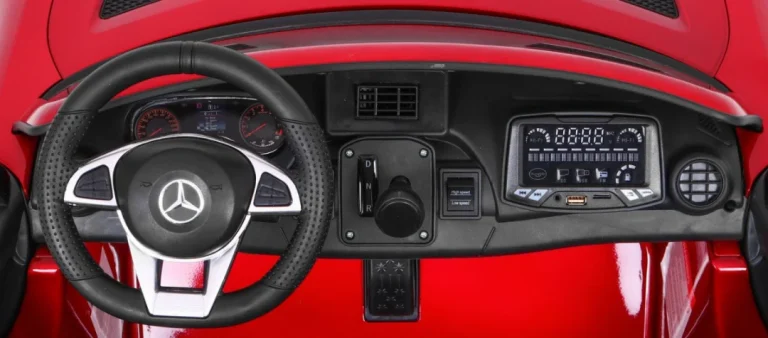 Mercedes Benz Gt R Za Djecu Crvena Boja + 4x4 Pogon + Ventilacijski Otvor + Daljinski Upravljač 8