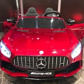 Mercedes Benz Gt R Za Djecu Crvena Boja + 4x4 Pogon + Ventilacijski Otvor + Daljinski Upravljač 9