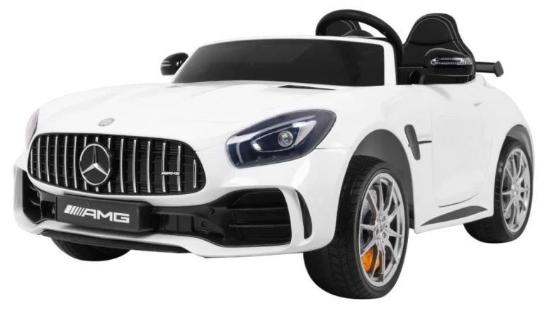 Mercedes Benz Gt R Za Djecu Bijela Boja + 4x4 Pogon + Ventilacijski Otvor + Daljinski Upravljač 1