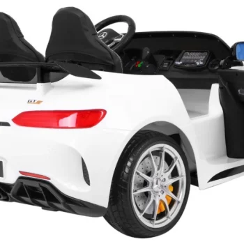 Mercedes Benz Gt R Za Djecu Bijela Boja + 4x4 Pogon + Ventilacijski Otvor + Daljinski Upravljač 10