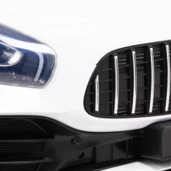 Mercedes Benz Gt R Za Djecu Bijela Boja + 4x4 Pogon + Ventilacijski Otvor + Daljinski Upravljač 13