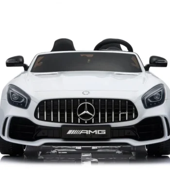 Mercedes Benz Gt R Za Djecu Bijela Boja + 4x4 Pogon + Ventilacijski Otvor + Daljinski Upravljač 14