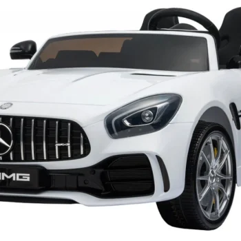 Mercedes Benz Gt R Za Djecu Bijela Boja + 4x4 Pogon + Ventilacijski Otvor + Daljinski Upravljač 15