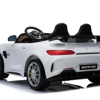 Mercedes Benz Gt R Za Djecu Bijela Boja + 4x4 Pogon + Ventilacijski Otvor + Daljinski Upravljač 16