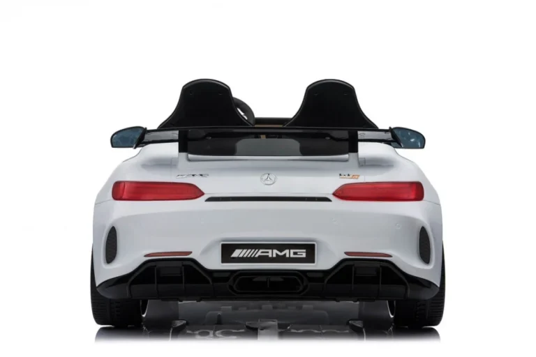 Mercedes Benz Gt R Za Djecu Bijela Boja + 4x4 Pogon + Ventilacijski Otvor + Daljinski Upravljač 17