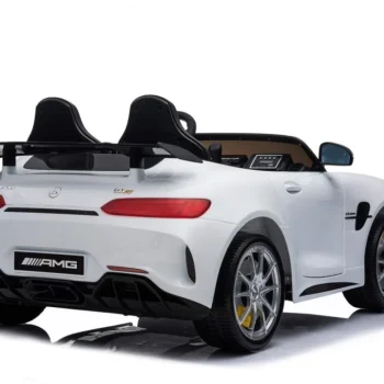 Mercedes Benz Gt R Za Djecu Bijela Boja + 4x4 Pogon + Ventilacijski Otvor + Daljinski Upravljač 18