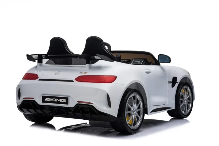 Mercedes Benz Gt R Za Djecu Bijela Boja + 4x4 Pogon + Ventilacijski Otvor + Daljinski Upravljač 18
