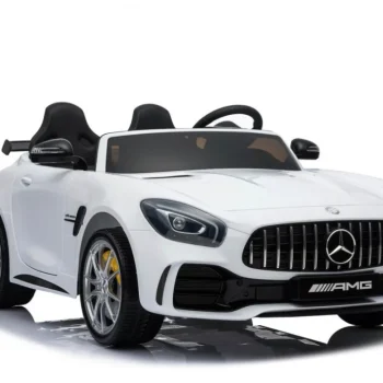 Mercedes Benz Gt R Za Djecu Bijela Boja + 4x4 Pogon + Ventilacijski Otvor + Daljinski Upravljač 19