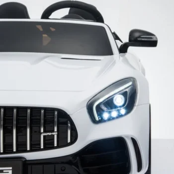 Mercedes Benz Gt R Za Djecu Bijela Boja + 4x4 Pogon + Ventilacijski Otvor + Daljinski Upravljač 20