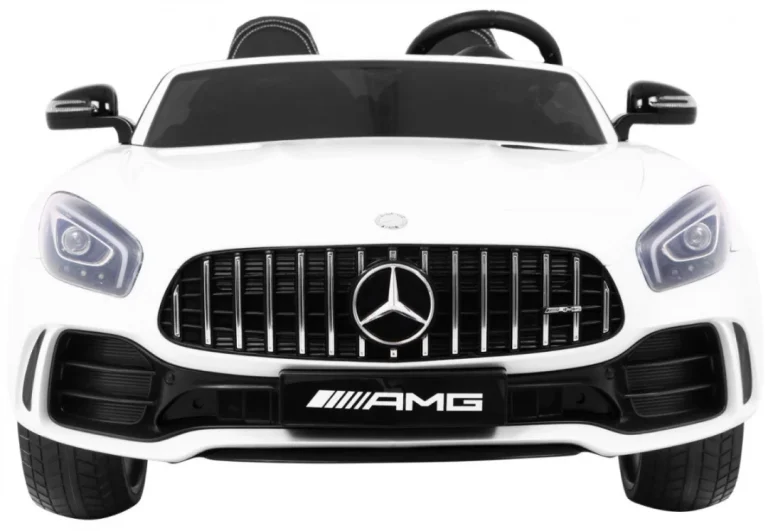 Mercedes Benz Gt R Za Djecu Bijela Boja + 4x4 Pogon + Ventilacijski Otvor + Daljinski Upravljač 3