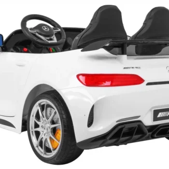 Mercedes Benz Gt R Za Djecu Bijela Boja + 4x4 Pogon + Ventilacijski Otvor + Daljinski Upravljač 5