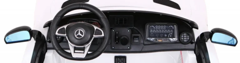 Mercedes Benz Gt R Za Djecu Bijela Boja + 4x4 Pogon + Ventilacijski Otvor + Daljinski Upravljač 8