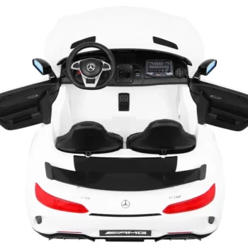 Mercedes Benz Gt R Za Djecu Bijela Boja + 4x4 Pogon + Ventilacijski Otvor + Daljinski Upravljač 9