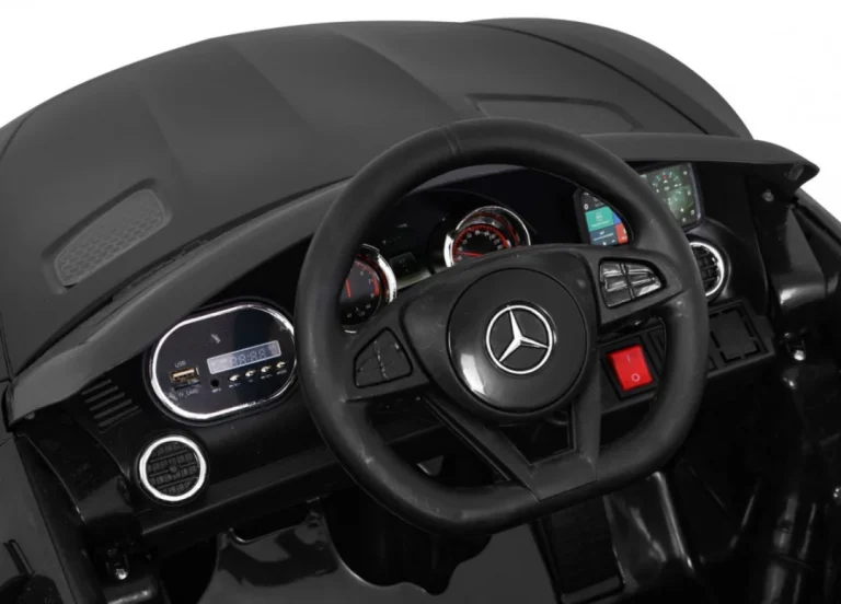 Mercedes Benz Gt Dječja Autosjedalica Na Baterije Crna + Daljinski Upravljač + Spori Start + Mp3 Led 6