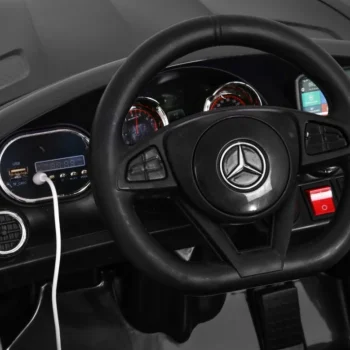 Mercedes Benz Gt Dječja Autosjedalica Na Baterije Crna + Daljinski Upravljač + Spori Start + Mp3 Led 7