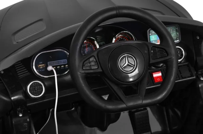 Mercedes Benz Gt Dječja Autosjedalica Na Baterije Crna + Daljinski Upravljač + Spori Start + Mp3 Led 7