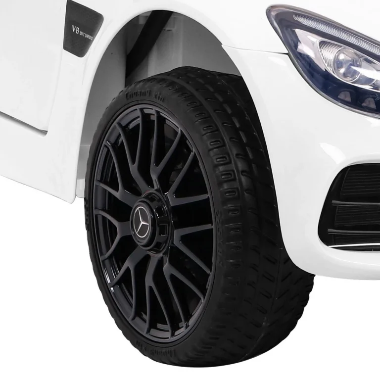 Mercedes Benz Gt Dječja Kolica Na Baterije, Bijela + Daljinski Upravljač + Spori Start + Mp3 Led 13