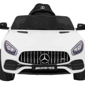 Mercedes Benz Gt Dječja Kolica Na Baterije, Bijela + Daljinski Upravljač + Spori Start + Mp3 Led 3