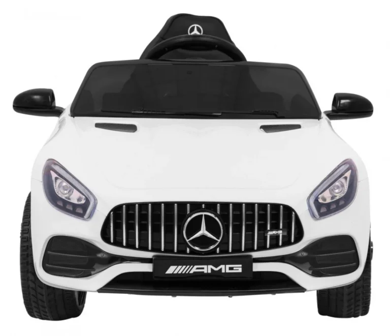 Mercedes Benz Gt Dječja Kolica Na Baterije, Bijela + Daljinski Upravljač + Spori Start + Mp3 Led 3