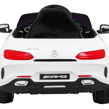 Mercedes Benz Gt Dječja Kolica Na Baterije, Bijela + Daljinski Upravljač + Spori Start + Mp3 Led 6