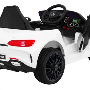 Mercedes Benz Gt Dječja Kolica Na Baterije, Bijela + Daljinski Upravljač + Spori Start + Mp3 Led 9