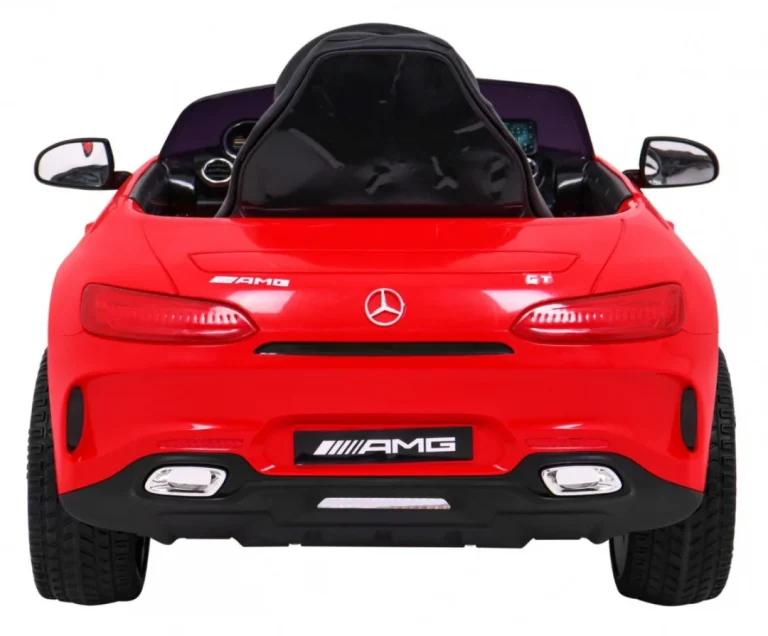 Mercedes Benz Gt Dječja Kolica Na Baterije Crvena + Daljinski Upravljač + Spori Start + Mp3 Led 4