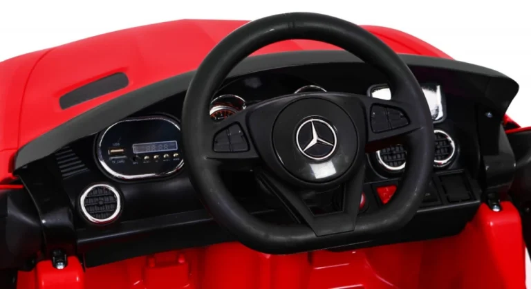 Mercedes Benz Gt Dječja Kolica Na Baterije Crvena + Daljinski Upravljač + Spori Start + Mp3 Led 5