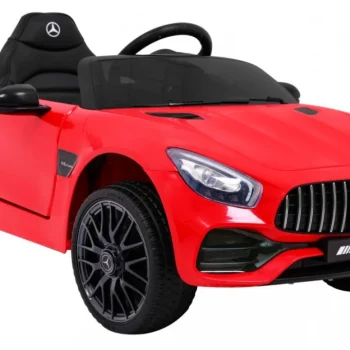 Mercedes Benz Gt Dječja Kolica Na Baterije Crvena + Daljinski Upravljač + Spori Start + Mp3 Led 6