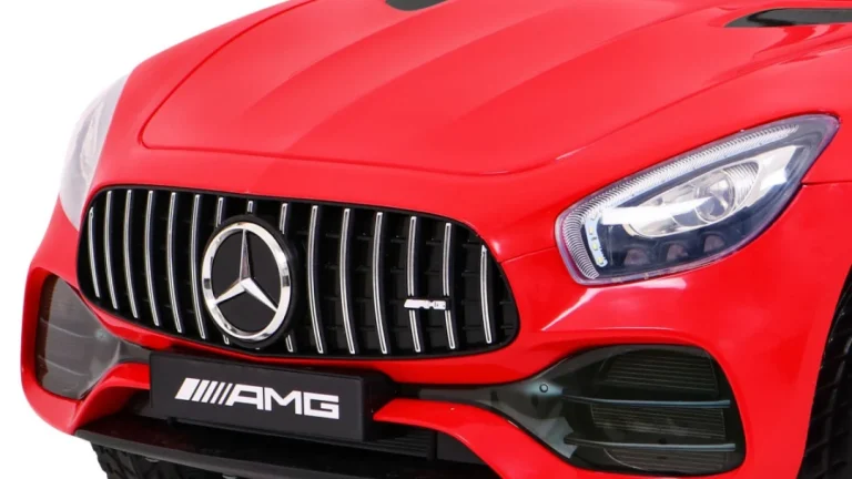 Mercedes Benz Gt Dječja Kolica Na Baterije Crvena + Daljinski Upravljač + Spori Start + Mp3 Led 7